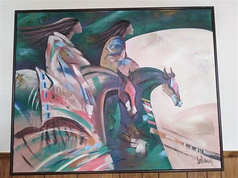 Native American painting by Lee Richards | InstAppraisal