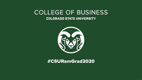 2020 CSU Graduate Celebration - College of Business - YouTube