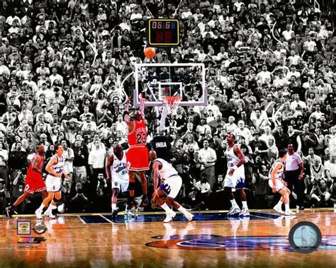 Bulls Michael Jordan NBA Basketball Last Shot as a Bull Photo | NBA Sports Memorabilia ...