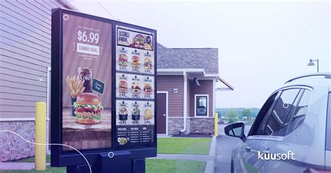 7 Ways of using Drive Thru Digital Signage Menu Boards for QSR