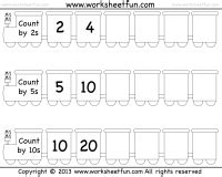 Skip Counting by 2, 5 and 10 – Worksheet / FREE Printable Worksheets – Worksheetfun