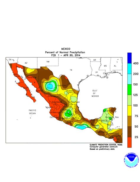 CPC - Monitoring and Data: Regional Climate Maps - Mexico