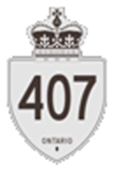 Ontario Highway 407 (ETR) Route Map - The King's Highways of Ontario