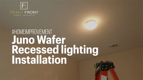 Juno Wafer Recessed Lighting Installation - YouTube