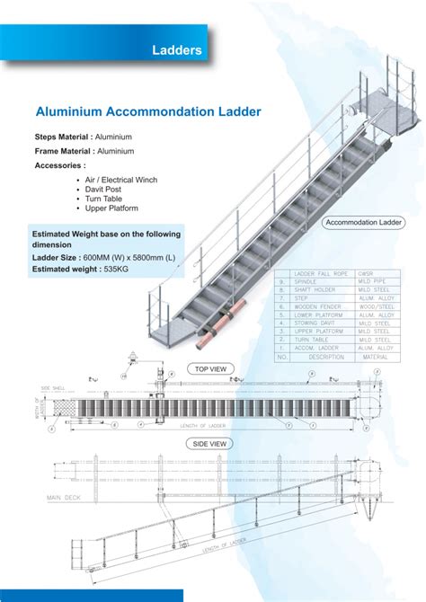 Hock Seng » Aluminium Accomodation Ladder