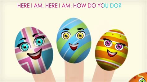 Easter Eggs Finger Family Nursery Rhymes Lyrics - YouTube