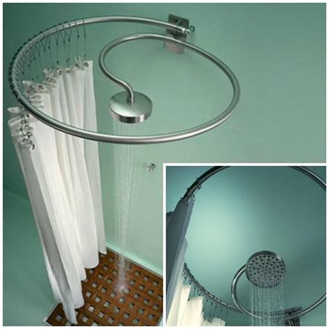 Round Shower Curtain Rods - Foter