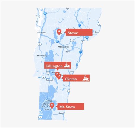 Snowmobile Vermont Location Map - Atlas - Free Transparent PNG Download - PNGkey