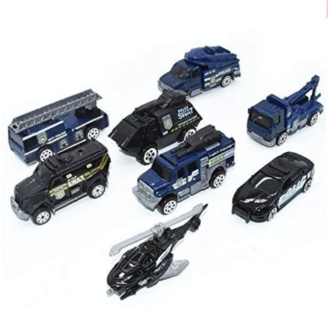 Generic Police Car Toy (5 PCS) Police Pickup Truck, Push Car Toys for Boys Birthday Gift,Vehicle ...