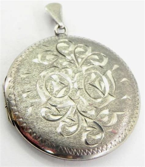 Large silver locket pendant - Catawiki