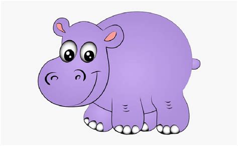 Clip Art Cartton Hippo - Cartoon Hippo Transparent Background, HD Png Download , Transparent Png ...