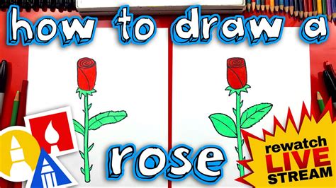 How To Draw A Rose For Mother's Day! #69