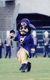 ECU: Original Pee Dee mascot, East Carolina Pirates, 1983-2008. | College Mascots: American (AAC ...