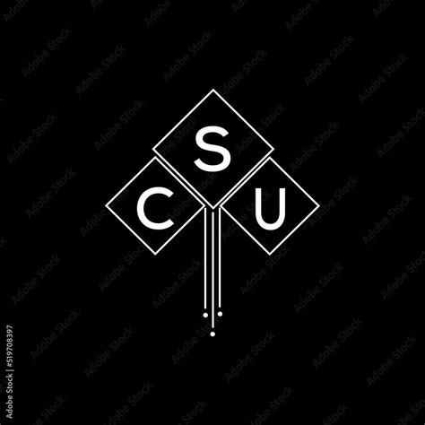 CSU letter logo design with white background in illustrator, CSU vector ...