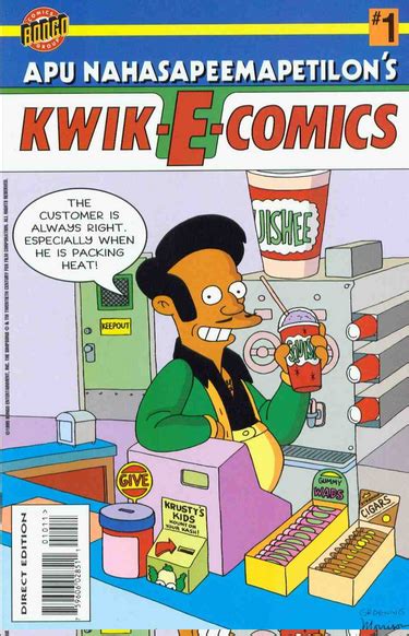 Apu Nahasapeemapetilon's Kwik-E-Comics: Apu's Incredible 96 Hour Shift ...