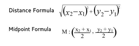 Midpoint And Distance Formula