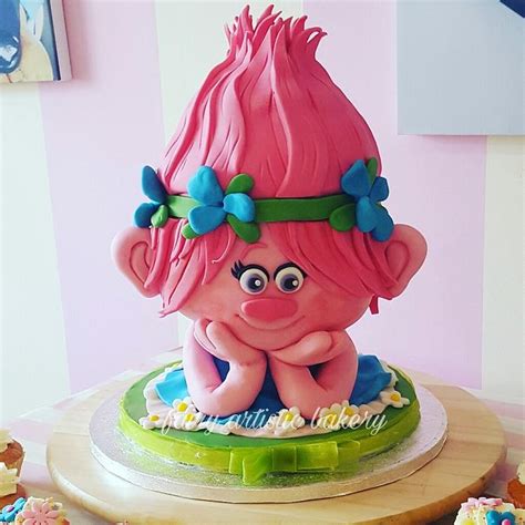 Princess poppy trolls cake - Decorated Cake by Helen at - CakesDecor