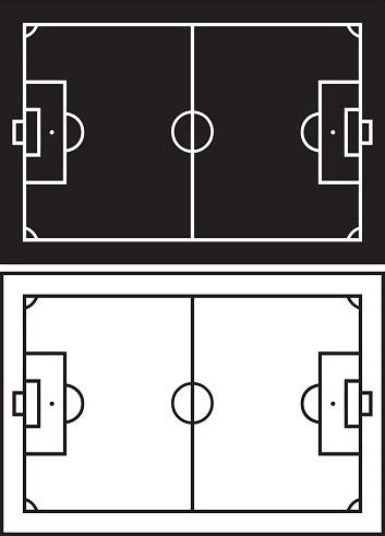 Black And White Soccer Field Stock Clipart | Royalty-Free | FreeImages