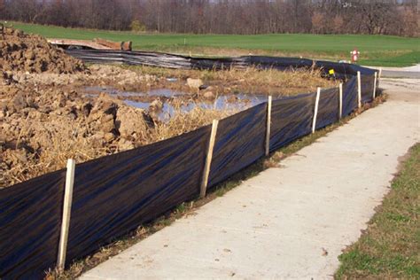 Silt Fence - Triangular Silt Dike Company