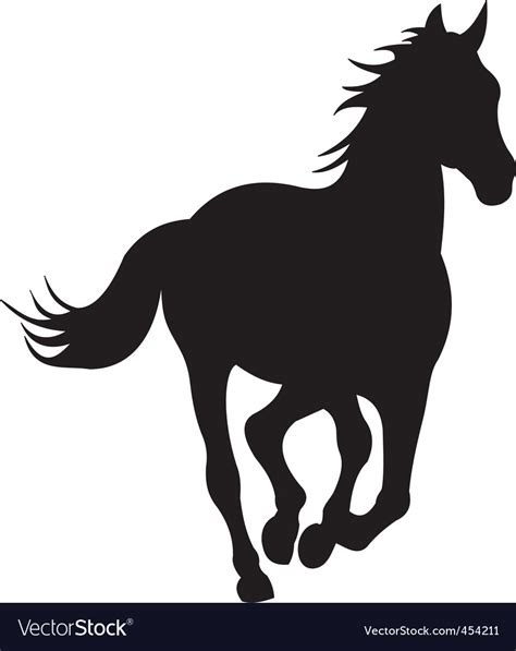 Horse silhouette vector Royalty Free Vector Image