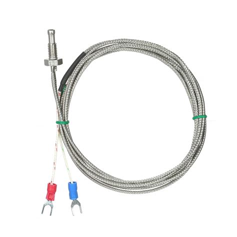 Stainless Steel 200cm K type Thermocouple Thermistor Sensor Probe with 0 800C Temperature Range ...