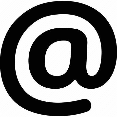 At, commercial, electronic, email, mail, sign, symbol icon - Download ...