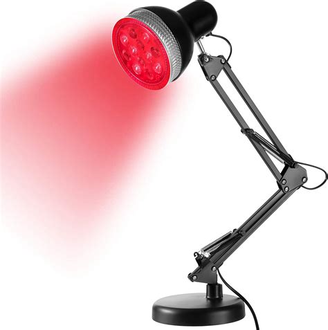 Amazon.com: Garpsen Red Light Therapy Lamp, Red Light Therapy Device 24W 12 LED Light Heat Lamp ...