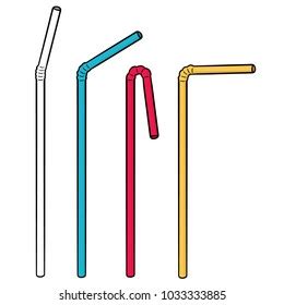 Vector Set Straw Stock Vector (Royalty Free) 1033333885 | Shutterstock