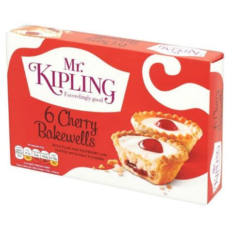 Mr Kipling Cherry Bakewells Small Cakes 6 per Pack case of 7- Buy ...