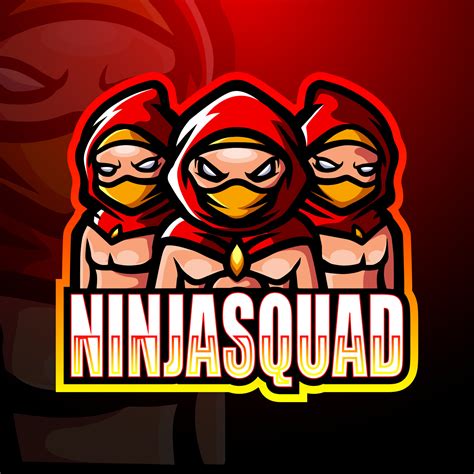 Ninja mascot logo design 5573986 Vector Art at Vecteezy