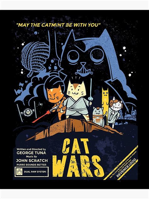 "Cat Wars - Star Wars Cat Parody" Poster for Sale by hovmedia | Redbubble