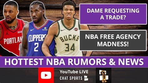 NBA Rumors On Damian Lillard, Kawhi Leonard, Kelly Oubre, NBA Free Agency, NBA Finals | LIVE Q&A ...