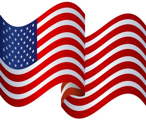 United States Waving Flag PNG Clip Art Image