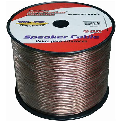 Pipeman Speaker Wire 12 Gauge 500 Foot – Clear – The Wholesale House