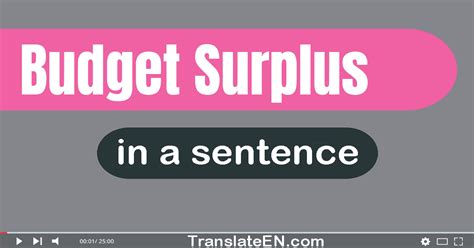 Use "Budget Surplus" In A Sentence