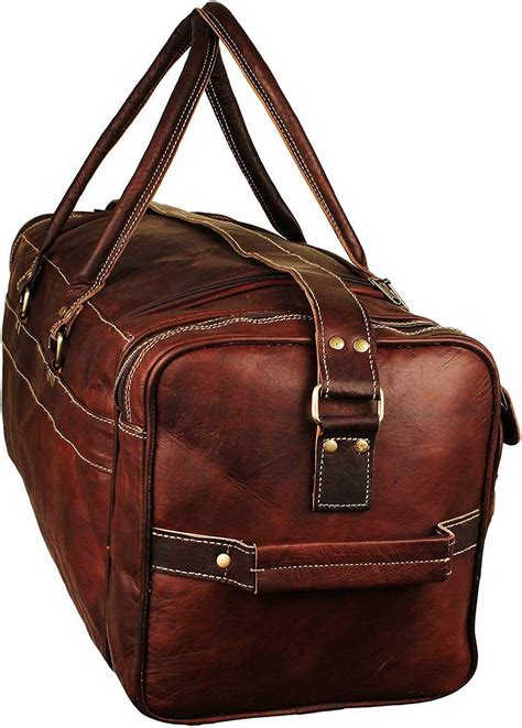 Duffel Bag Over-sized Genuine Leather Weekend Bags for Men Holdall ...