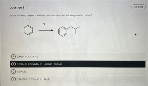 Solved What is the major organic product in the reaction | Chegg.com