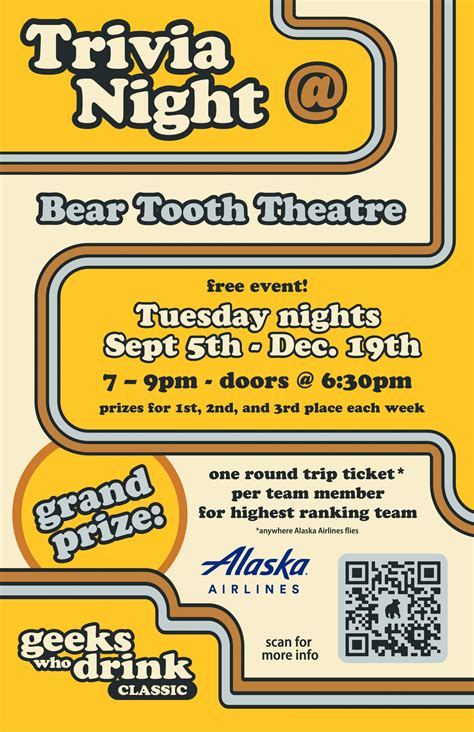 Tuesday Night Trivia – Bear Tooth Theatrepub