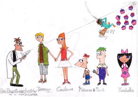 Phineas and Ferb Main Characters by luckylizart on DeviantArt