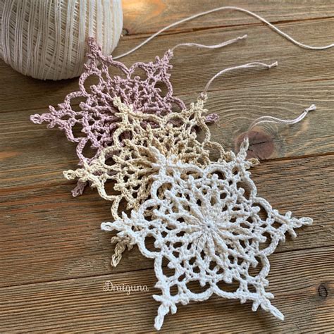 Wispvale Snowflake | Free crochet snowflake patterns, Crochet snowflakes, Crochet snowflake pattern