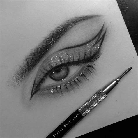 😔🤏🏻 | Black paper drawing, Eye drawing, Pencil drawings easy