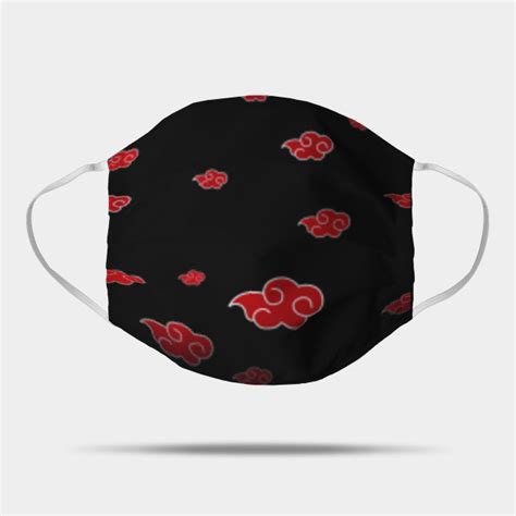 Akatsuki cloak pattern - Naruto - Mask | TeePublic