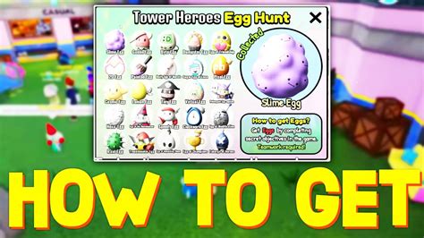 HOW TO GET ALL 25 EGGS in TOWER HEROES! (Roblox Tower Heroes Eggs Locations) - YouTube