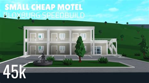 45K | Motel | Bloxburg Speedbuild - YouTube