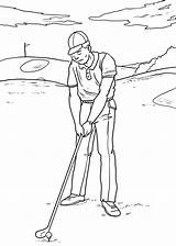 Man Playing Golf Coloring  Play Free Game Online sketch template