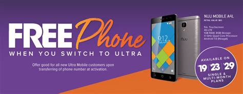 FREE PHONE OFFER from Ultra Mobile – Nuu Mobile A4L – Pioneer Mobile