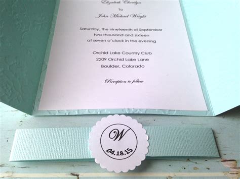 Embossed Wedding Invitations