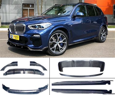 BMW G05 X5 M sport performance carbon fiber bodykit body kit front side ...