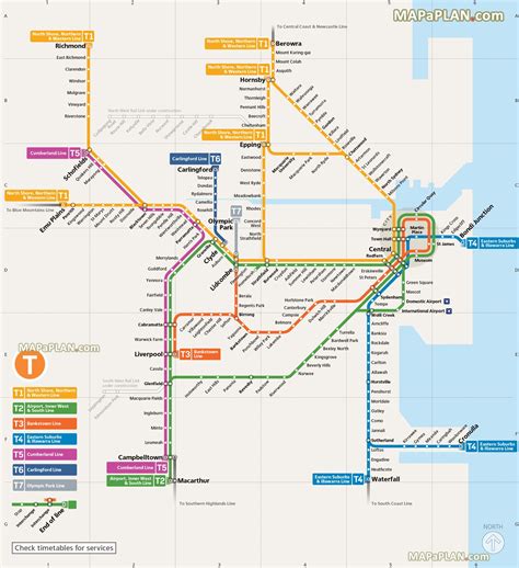 Sydney Metro Train Map