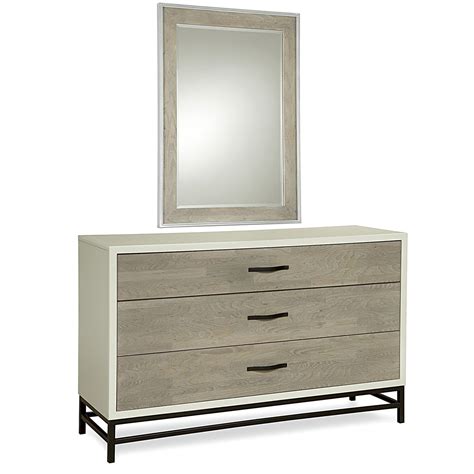 Modern Gray and White 3 Drawer Dresser | Zin Home